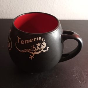 Tenerife Etched Ceramic Coffee Mug.